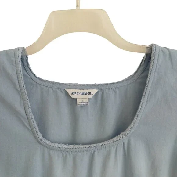 April Cornell Aline Sleeveless Maxi Dress Size Large Like New Cottagecore Boho - Picture 5 of 11